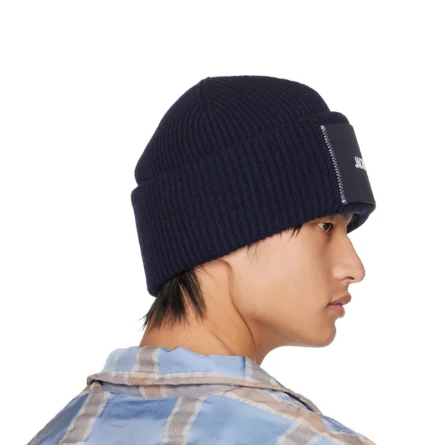 Jacquemus Navy Beanie Extreme Rare in blue from Poshmark, photo 4 of 4