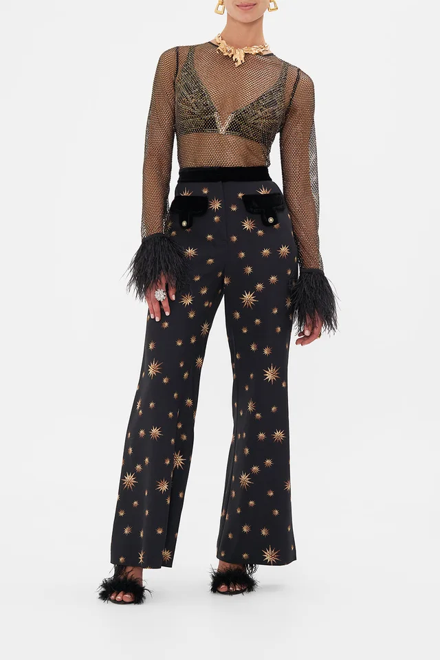 Camilla eBoutique (AU) CRYSTAL MESH TOP WITH FEATHERS SOUL OF A STAR GAZER from CAMILLA, photo 1 of 1