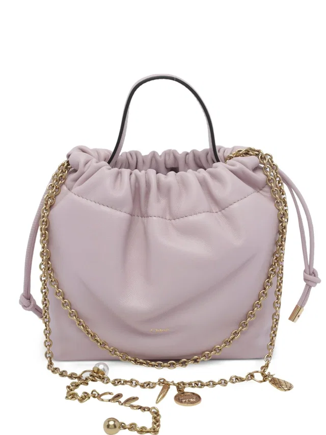 Chloé Quilted Leather Bucket Bag — Purple in Purple Leather from HEWI