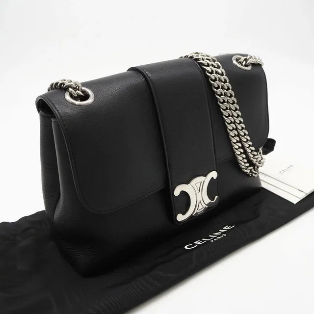 Celine Calfskin Victoire Shoulder Bag Black Calf Leather in black Calfskin from Poshmark