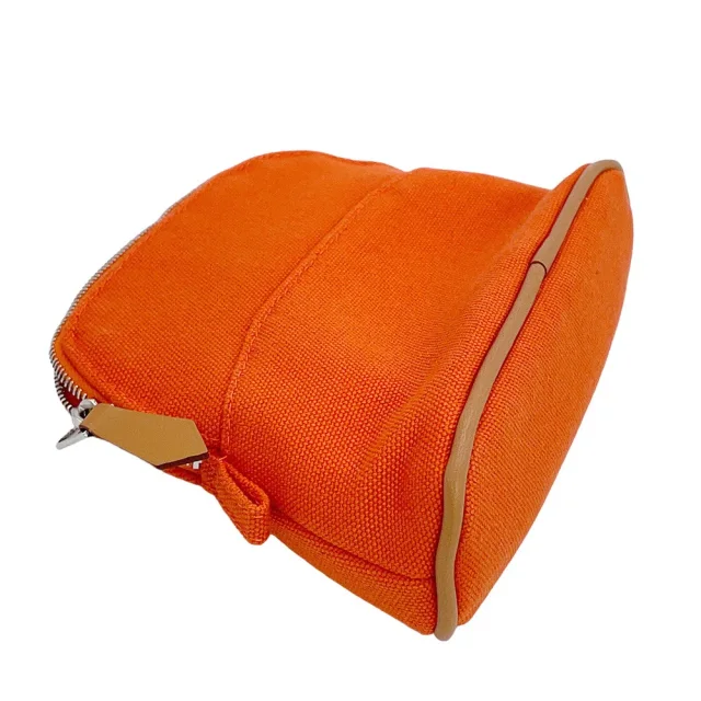Hermès BolidePouch Orange・Feu Cotton100% Size Mini in Orange from GALLERY RARE, photo 5 of 10