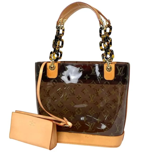 Louis Vuitton Cabas Ambre Pm Tote Bag, Monogram Vinyl, Brown, M92502, Women's in brown|red from Grailed, photo 1 of 1