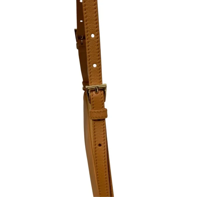 Prada Triangle Plate Soft Grain Leather Shoulder Bag in Brown Leather from LuxUness, photo 11 of 16