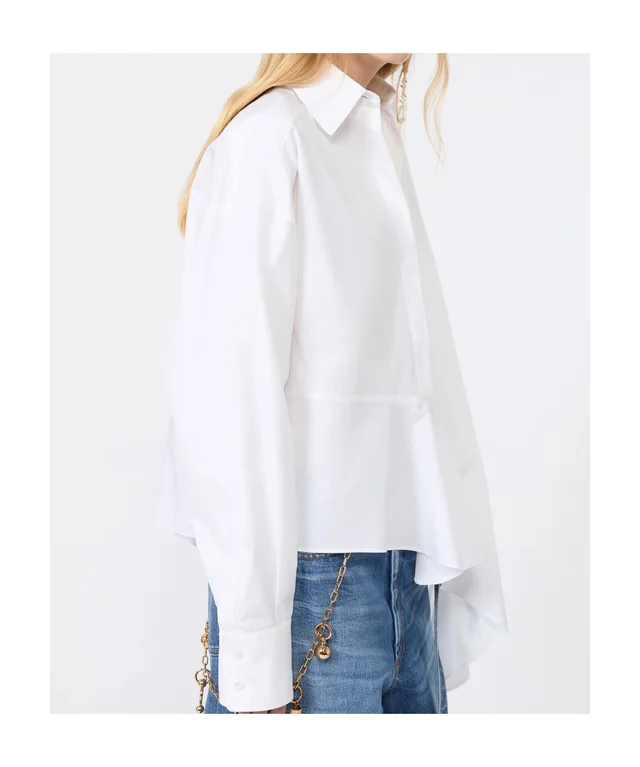 Sportmax Arcella asymmetric-hem shirt, photo 4 of 6 from SENSER