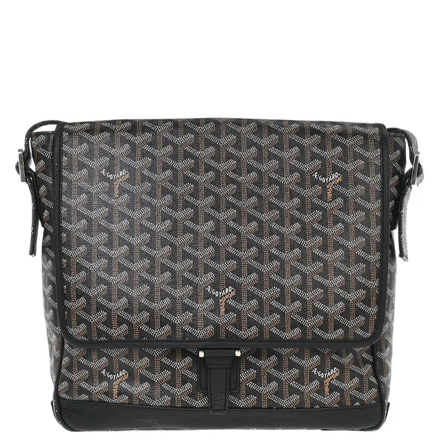 Goyard Black Grand Bleu MM Shoulder Bag in Black Canvas from AMORE Vintage Tokyo