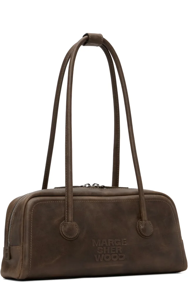 MARGESHERWOOD Brown Soft Boston EW Bag, photo 2 of 4 from SSENSE
