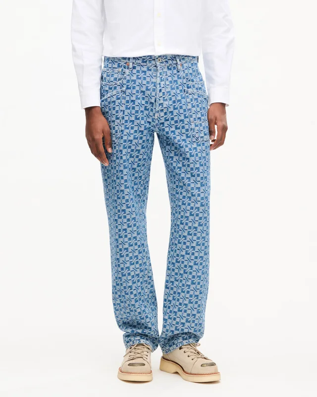 Kenzo 'Kenzogram' cargo monkey fit jeans in japanese denim, photo 3 of 6 from SENSER