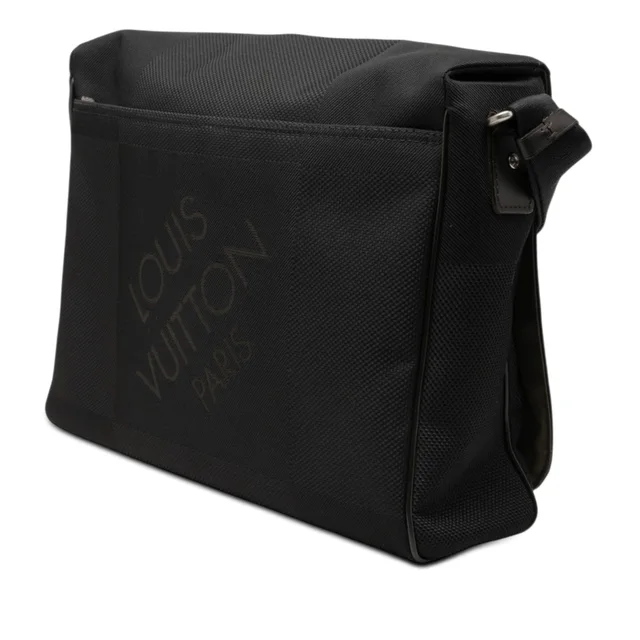 Black Louis Vuitton Damier Geant Messenger Bag in Black Canvas from Designer Revival, photo 2 of 2