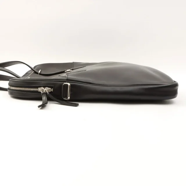 Hermès 2012 Leather 2-Way Bag, Black in Black Leather from VINTAGE QOO TOKYO, photo 3 of 10