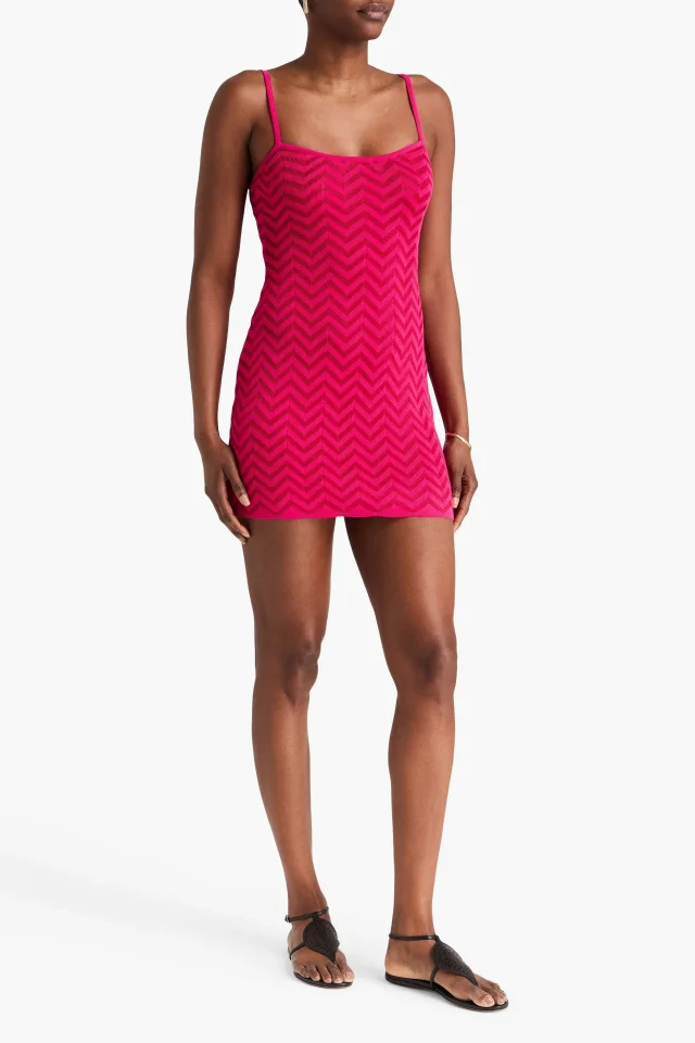 Missoni Zigzag Crochet-Knit Cotton-Blend Mini Dress, photo 2 of 4 from THE OUTNET
