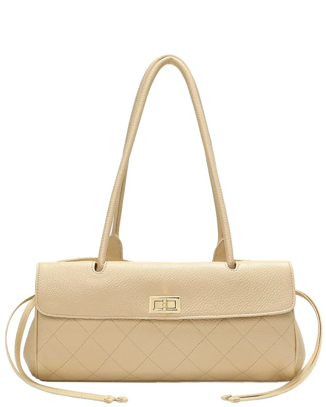 Tiffany & Fred Paris Quilted Sheepskin Leather Shoulder Bag, image 1 of 1 from Rue La La