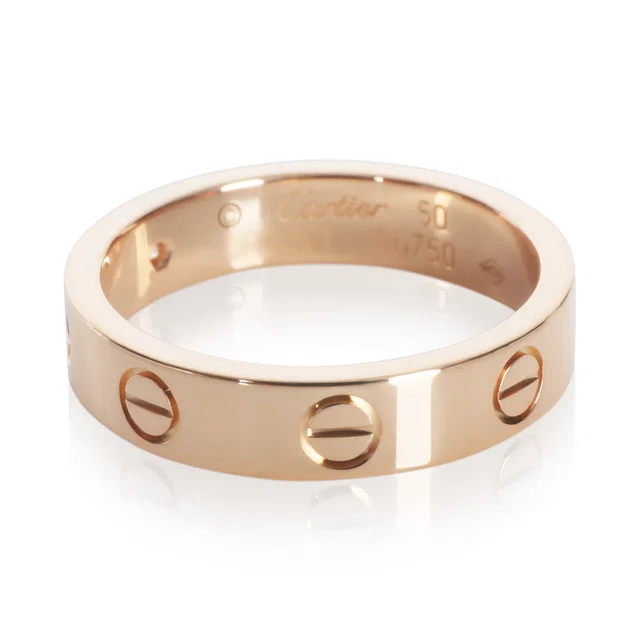 Cartier Rose Gold Diamond Small Model Love Ring 18k in Pink from HEWI