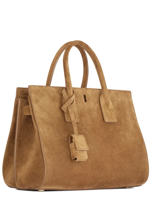 Saint Laurent Sac De Jour Shoulder Bag — Brown Calf Leather in Brown Calfskin from HEWI