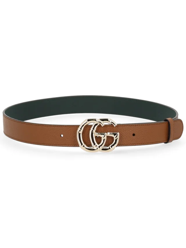 Gucci Gg Marmont Belt — Brown Calf Leather in Brown Calfskin from HEWI, photo 2 of 2