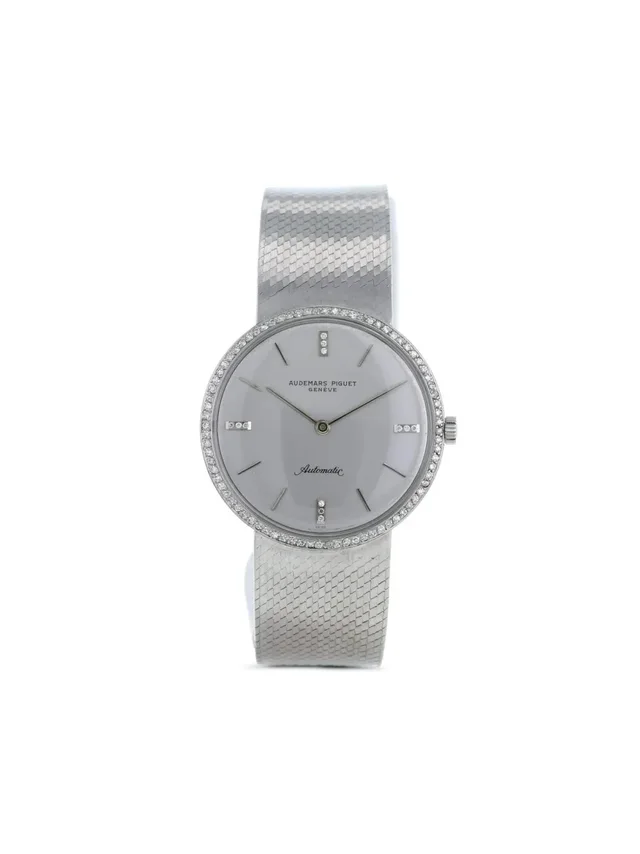 Audemars Piguet 1970 pre-owned Vintage 34mm - unisex - White Gold/Acrylic - One Size - Silver in silver|gray Resin from Farfetch
