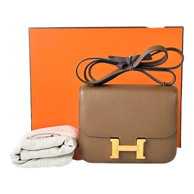Hermès Constance Mini Bag in Epsom Alezan in Epsom leather from Luxury Promise