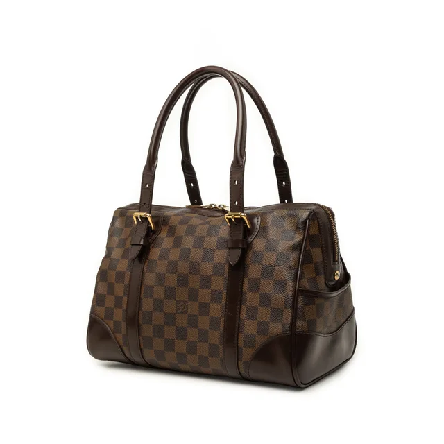 Brown Louis Vuitton Damier Ebene Berkeley Handbag in Brown Canvas from Designer Revival, photo 2 of 2