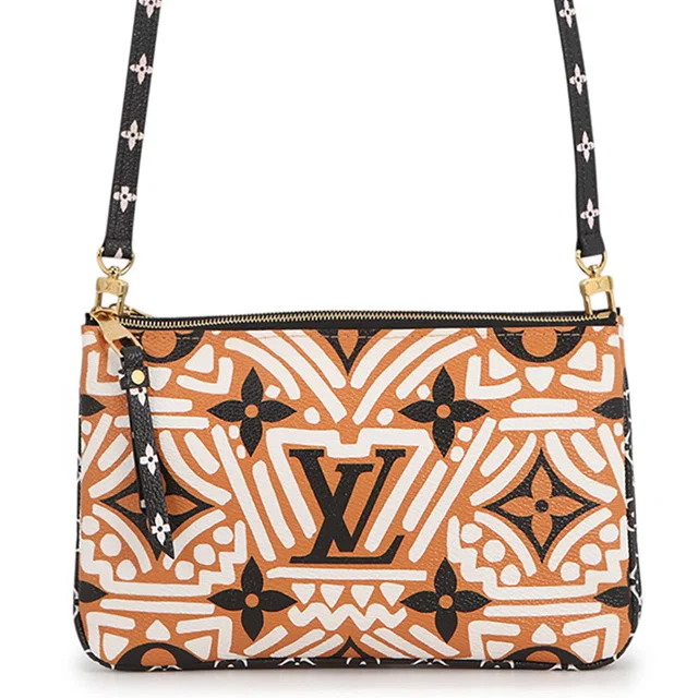 Pochette double zip Creme caramelM69488 Monogram LV Clafoutis from GALLERY RARE