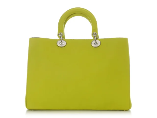 Dior Large Green Diorissimo Tote in Green Leather from Ann's Fabulous Finds, photo 5 of 10
