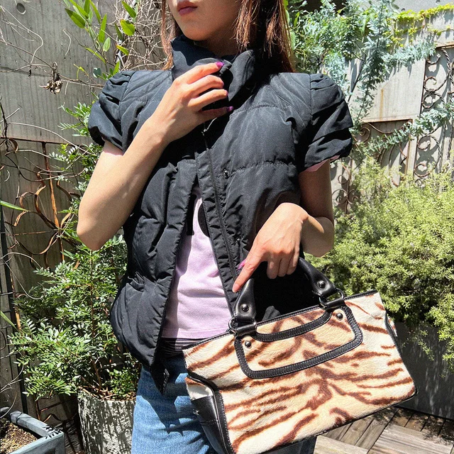 Prada Short-sleeved Down Jacket #40 Black in Black from VINTAGE QOO TOKYO