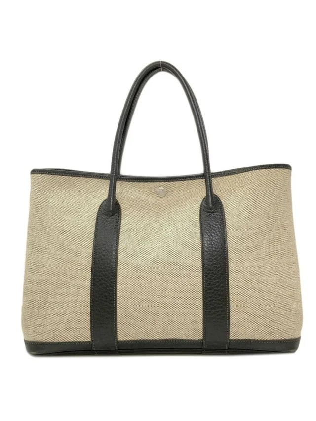 Hermès Garden Party Pm Silver Tote Toile in silver|gray Canvas from Poshmark, photo 2 of 15