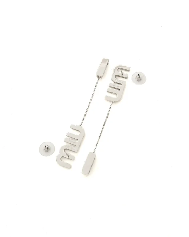 Miu Miu Dangling Rhinestone Earrings from A Retro Tale, photo 4 of 4