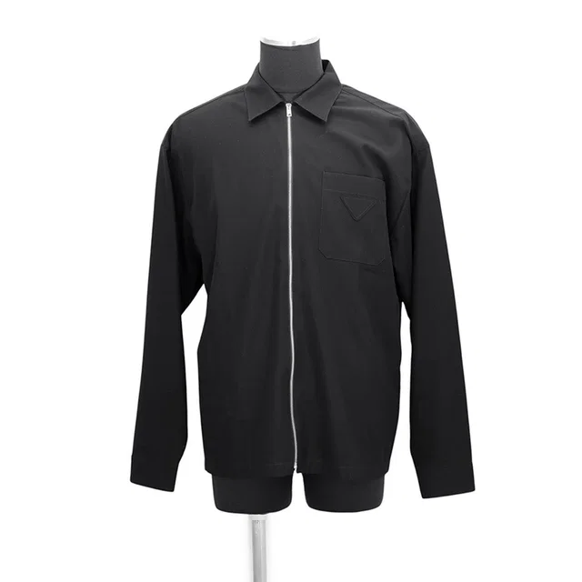 Prada Cotton Shirt Size M BlackSC855_19AM_F0002_S_OOO Cotton100% from GALLERY RARE