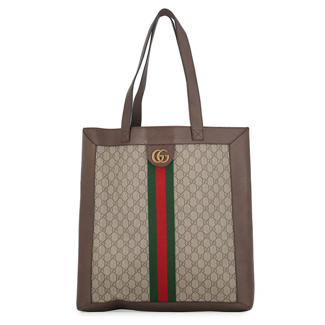Gucci Ophidia GG Supreme Tote Bag Beige/Brown519335 GG Supreme Leather Size Large in Beige Leather from GALLERY RARE