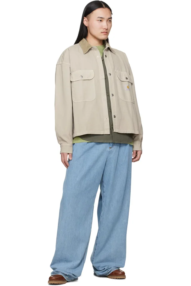 Carhartt Work In Progress Beige Prescott Overshirt, photo 4 of 4 from SSENSE