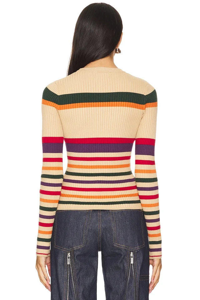 Show Me Your Mumu Slopes Sweater in Apres Ski Stripe, photo 3 of 4 from REVOLVE (Canada)