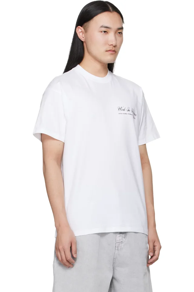 Carhartt Work In Progress White Cloud Heart T-shirt, photo 2 of 4 from SSENSE