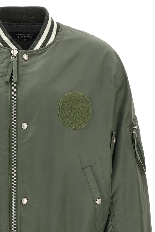 Comme des Garçons Homme Patch Oversized Bomber Jacket, photo 3 of 9 from SENSER