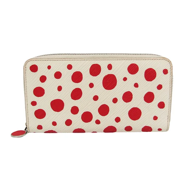 Epi LV X YK Zippy Wallet Yayoi Kusama M81961 Women's Epi Leather Long Wallet (bi-fold) Red Color in Red color/White Epi leather from Elady