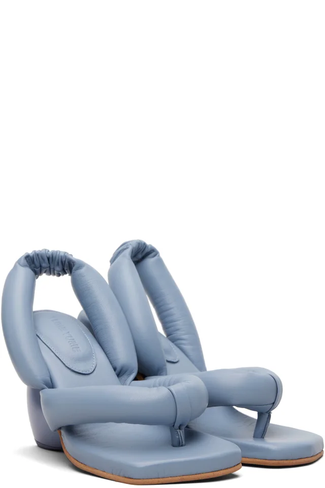 YUME YUME Blue Love Heeled Sandals, photo 4 of 5 from SSENSE
