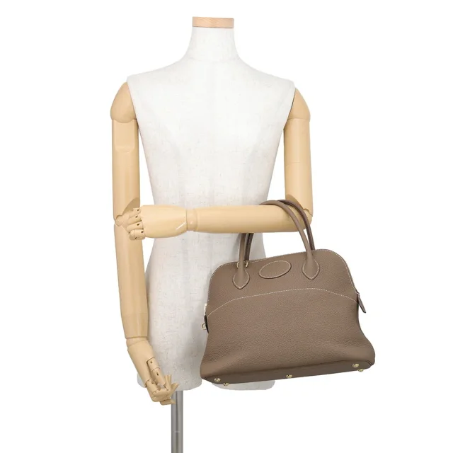 Hermès Bolide Etoupe Taurillon Clemence Size 31 in Taupe Clemence leather from GALLERY RARE, photo 4 of 15