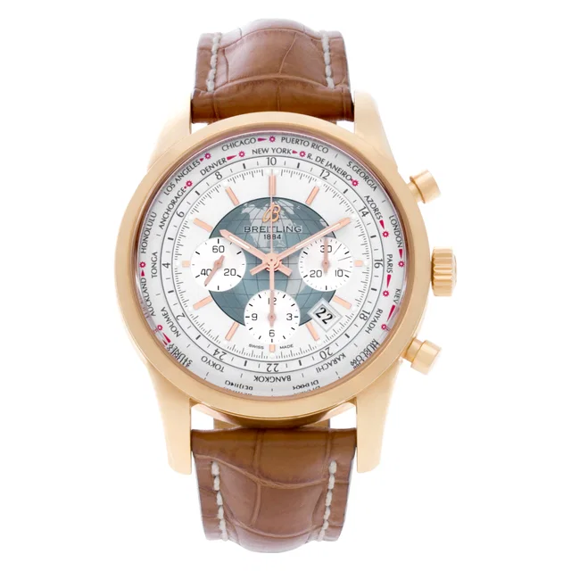 Unused Breitling Transocean Chronograph 46mm RB0510 in Rose Gold from Gray And Sons