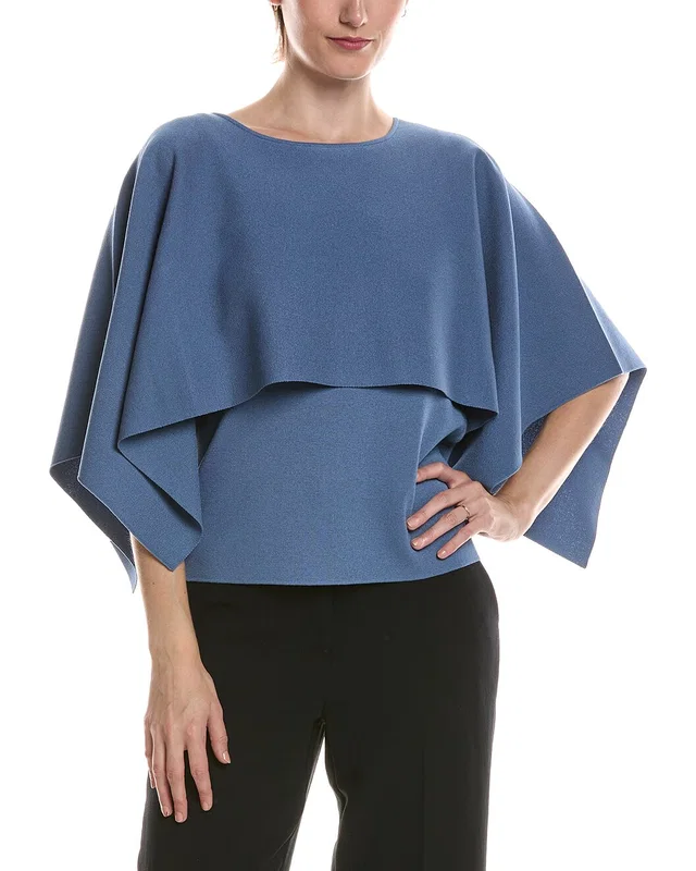 Anne Klein Sweater Cape Top, image 1 of 1 from Rue La La