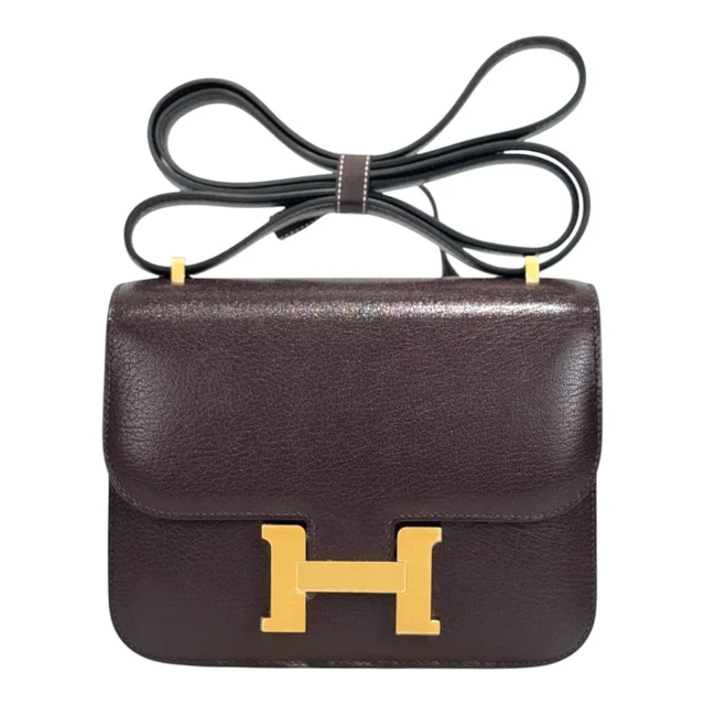 Hermès Constance Bag Mini 0G Rouge Sellier Chevre Chamkila - New & Unused - K Stamp in Red Goatskin from Luxury Promise, photo 2 of 2
