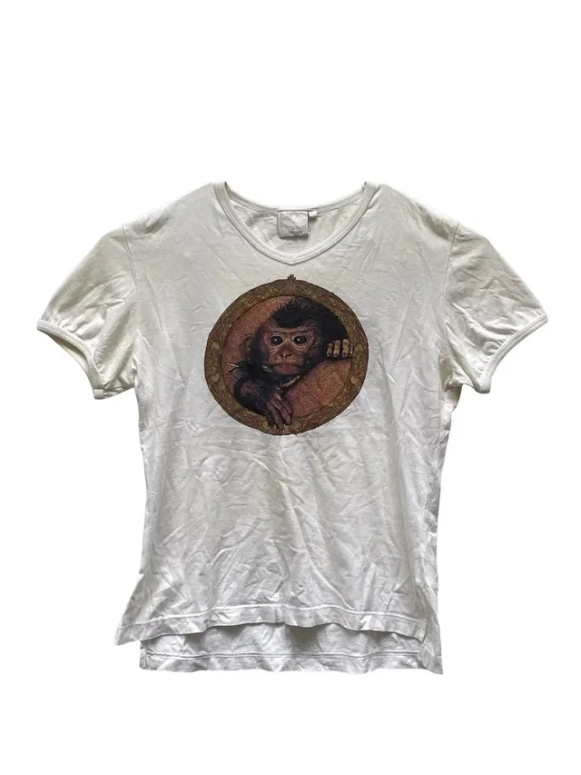 Vivienne Westwood 94ss Monkey T-Shirt/I in Beige in neutral|white from Grailed