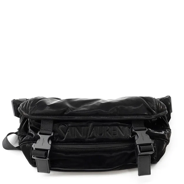 Saint Laurent EmbroideryCrossbody Bag Black758258 SilkTec Canvas in Canvas from GALLERY RARE
