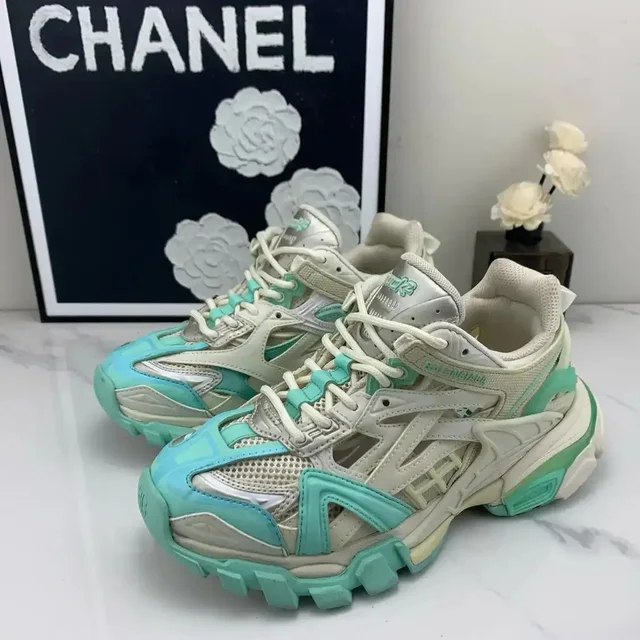 Balenciaga Color-Block Leather Women's Casual Sneakers 35 from Grailed