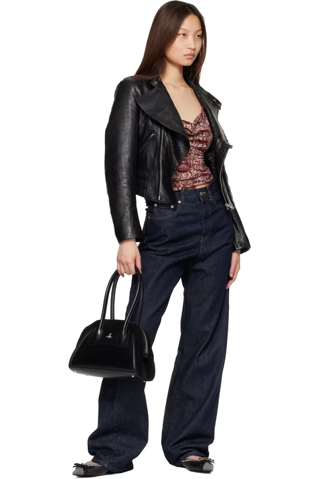 Vivienne Westwood Black Shirley Small Holdall Bag, photo 4 of 4 from SSENSE
