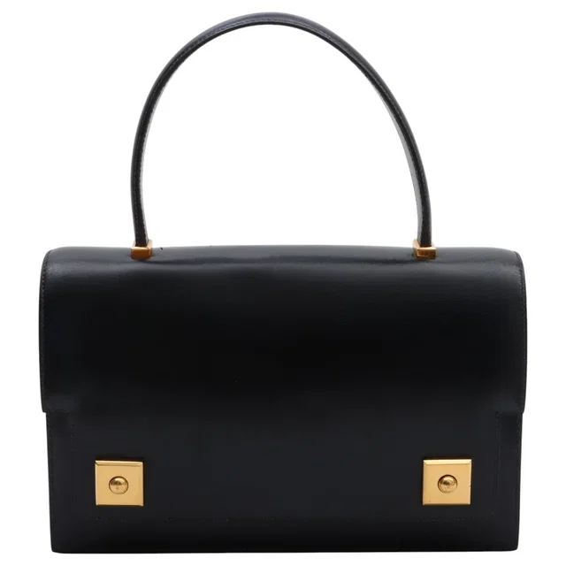 Hermès 1980 Piano Black in Black Box leather from VINTAGE QOO TOKYO
