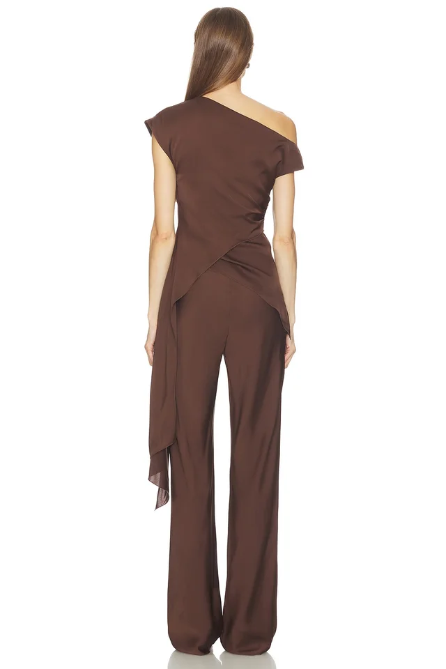SRG Selena Silk Top in Brown, photo 5 of 7 from REVOLVE (Canada)