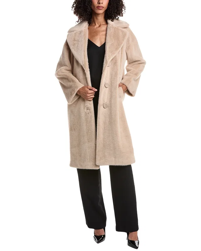 Joseph Ribkoff Faux Fur Coat, image 1 of 1 from Gilt