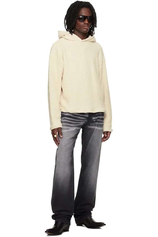 424 Black & Gray Collection Loose Fivepocket Trousers, photo 4 of 4 from SSENSE