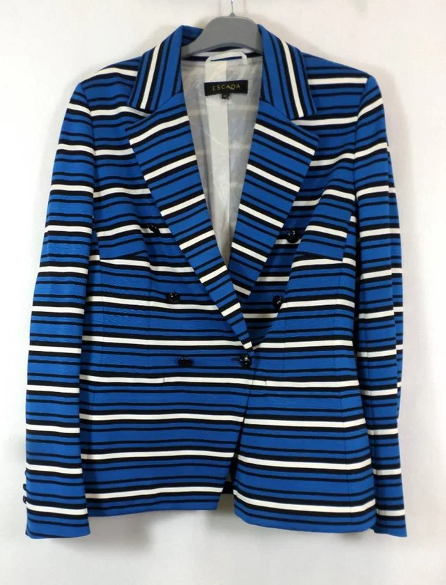 Escada Blazer Multi-coloured Size: M in Multi-coloured Viscose from Oxfam Online Shop