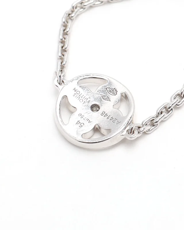 Louis Vuitton Chain Idylle Blossom Diamond 18kt White Gold Ring in White from A Retro Tale, photo 3 of 3