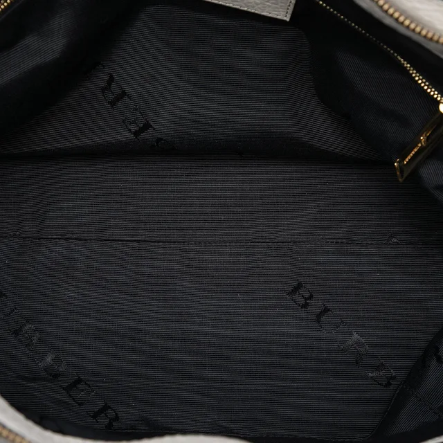 Gray Burberry Embossed Leather Dewsbury Satchel in Grey Leather from Designer Revival, photo 2 of 2