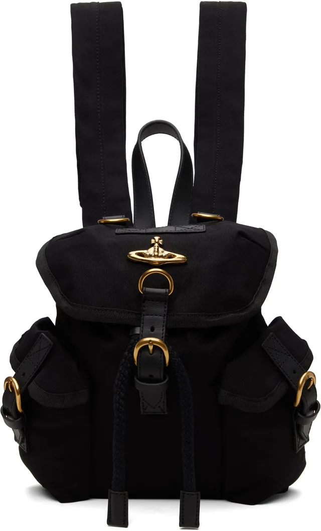 Vivienne Westwood Black Highland Small Backpack, photo 5 of 8 from SSENSE